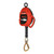 KStrong BRUTE UFS3101 Steel Quarter Turn Locking Carabiner Self-Retracting Lifeline with Carabiner - Each