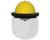 Bullard A400840PX2CP2 Polycarbonate Clear Hard Hat Face Shield - Each