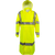 Louisiana Professional Wear 900SHC Fluorescent Yellow with Silver Reflective Tape Polyester/Polyurethane Industrial Waterproof Breathable Protective Raincoat with Detachable Hood - Each