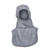 MAJFIRE RK_PAC II-DS Grey Rayon Kevlar 21 in Comfort Panel Head Long Notched Shoulder Bib Protective Hood - Each