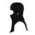 MAJFIRE Shamrock BLACK PAC II Shamrock Black Nomex Blend 21 in Long Notched Shoulder Bib Protective Hood - Each