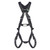 MSA V-FORM Arc-Flash Full-Body Harness: Steel Back D-Ring, Tongue Buckle Legs