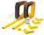 SpillTech BYOB-KIT Yellow 18 oz All-Vinyl Covering with Open-Cell Foam Interior Build Your Own Berm Kit - 1 Pack