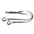 SAFEWAZE PRO-Shield 6′ Energy Absorbing Lanyard: Dual Leg, Aluminum Snap or Rebar Hook Option