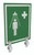 Universal Safety Shower Sign with Brackets, Indoor/Outdoor Showers without Insulation