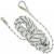 Kong 278SETL18KK LINE + HARNESS CARBON AUTO BLOCK, Multiple Lengths