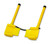 Aldon 4011-44 Spark-Proof Urethane Double Wheel Chock for 12"-24" Wheels, bottom side