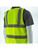 Majestic Glove 75-3245 Zipper Front High Visibility Yellow Heavy Duty Mesh Vest, ANSI 2, Type R
