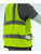 Majestic Glove 75-3245 Zipper Front High Visibility Yellow Heavy Duty Mesh Vest, ANSI 2, Type R