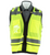 Majestic Glove 75-3245 Zipper Front High Visibility Yellow Heavy Duty Mesh Vest, ANSI 2, Type R