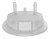 Justrite 12864 Polypropylene Open Top Carboy System Cap Adapter - Each