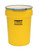 Justrite 1602 Yellow High Density Polyethylene Salvage Poly Drum - Each