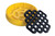 Justrite 1615 High Density Polyethylene Black Drum Tray with Grating - Each