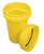 Eagle 1657 Yellow High Density Polyethylene Barrel Drum with Screw-On Lid - Each