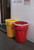 Justrite 1692 Yellow Liner Low Density Polyethylene Infectious Linen Bag - 100 Count/Pack