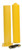 Justrite 1763PS Yellow Bollard Post and Sleeve Combo - Each