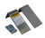 Justrite 1795KIT Silver Angled Legs with Installation Kit - Each