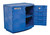 Justrite 24180 Thirty-Six 2.5 L Bottles (90 L) Blue Corrosives/Acids Plastic Corrosives/Acids Safety Cabinet - Each