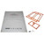 Justrite 26462KT Gray PVC Coated Polyester QuietSite Sound Barrier Kit - Each