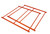 Justrite 26468 4 ft 8 ft Metal Frame Kit - Each