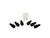Justrite 28180 Polypropylene White Plug Cap Kit - Each