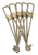 Justrite 28332 Stainless Steel wire Upright Support Replacement Rigid-Lock QuickBerm Upright Wire Support - 5/Pack