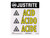 Justrite 29006 Safety Cabinets Haz-Alert Acid Band Warning Label - Each