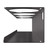 Justrite 29023 Black Steel Spray Bottle Attachment - Each
