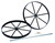 Justrite 35394 1.5 in 28.75 x 0.625 in Replacement Pneumatic Wheel and Axle Set - Each
