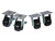 Justrite 35408 4 in Swivel Caster Set - Each