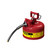 Justrite 7210120 Steel 1.68 in Type II AccuFlow Safety Can - Each