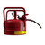 Justrite 7325120 Steel Type II DOT Transport AccuFlow Safety Can with Roll Bars - Each