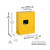 Justrite 890200 2 gal Yellow Sure-Grip EX Countertop Flammable Cabinet - Each