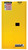 Justrite 896200 55 gal Yellow Sure-Grip EX Flammable Drum Cabinet - Each