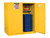 Justrite 899100 110 gal Yellow Sure-Grip EX Flammable Drum Cabinet - Each