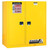 Justrite 899260 Yellow 18 gauge Steel Sure-Grip EX Double Duty Flammable Waste Cabinet - Each