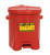 Justrite 933FL High Density Polyethylene Hands-Free Self Close Oily Waste Can - Each