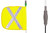 Checkers Safety AP6.16YW.AF 16 x 16 in Yellow All-Purpose Lighted Warning Whip - Each