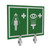 Hughes ES-BRAC-SIGN-UN PVC White on Green Universal Pictogram Safety Shower & Eye/Face Wash Sign - Each