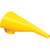 Eagle F15FUN Yellow High Density Polyethylene Safety Can Funnel - Each