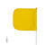 Checkers Safety FS3-QD-Y 12 x 11 in Plain Yellow General Purpose Non-Lighted Warning Whip - Each