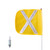 Checkers Safety FS3X-Y 12 x 11 in Yellow General Purpose Non-Lighted Warning Whip - Each