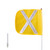 Checkers Safety FS6X-QD-Y 12 x 11 in Yellow General Purpose Non-Lighted Warning Whip - Each