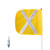 Checkers Safety FS8X-Y 12 x 11 in Yellow General Purpose Non-Lighted Warning Whip - Each