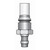 Checkers Safety FSQDMA-DUD 1 in Male Quick Disconnect Base Mount - Each