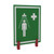 Hughes S-BRAC-SIGN-H PVC White on Green Universal Safety Shower Sign - Each