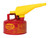 Justrite UI10FS 24 gauge Galvanized Steel Type I Flame Arrester Self Close Safety Can - Each