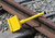 Aldon Spark-Proof Urethane Heavy Duty Single Wheel Chock, 4011-42 exposed rail