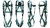 Super Anchor Safety 6001 Polyester 130-310 lb (ANSI)/90-420 lb (OSHA) 5-Point Fully Adjustable Fall Arrester Full Body Harness with D-Ring - Each