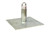 Super Anchor Safety 1035-W6 CRA-W Hot Dipped Galvanized Steel Loop Top Commercial Roof Anchor - Each